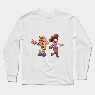 Tourist Couple Long Sleeve T-Shirt